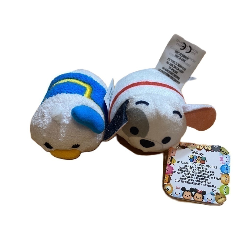 Disney Tsum Tsum Plush Bundle Donald Duck 101 Dalmatians Stuffed Animal